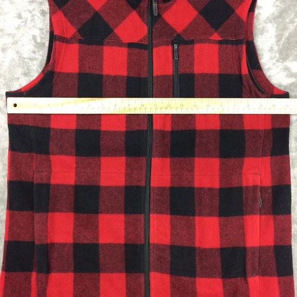 Smartwool Vest Mens Medium Full Zip Merino Anchor Line Buffalo Plaid Outdoors - Picture 6 of 14